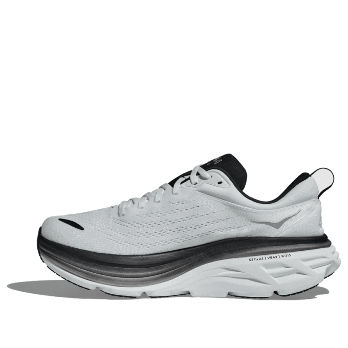 Bondi 8 2E Wide ‘White Black’