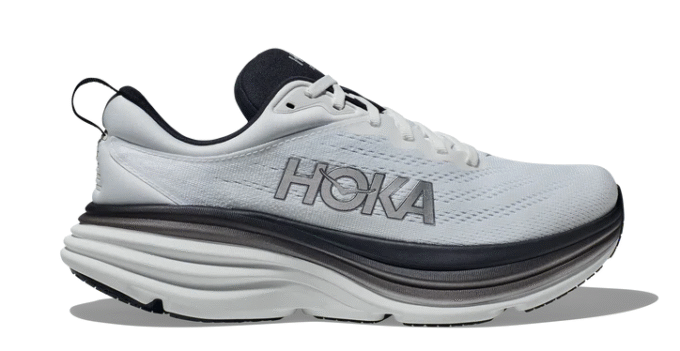 Bondi 8 2E Wide ‘White Black’